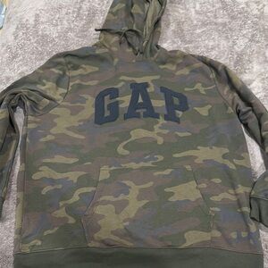 GAP Green Camouflage Hoodie